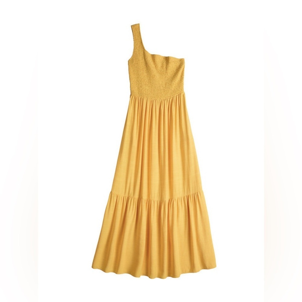 Nine West Yellow One-Shoulder Dress - Picture 2 of 14
